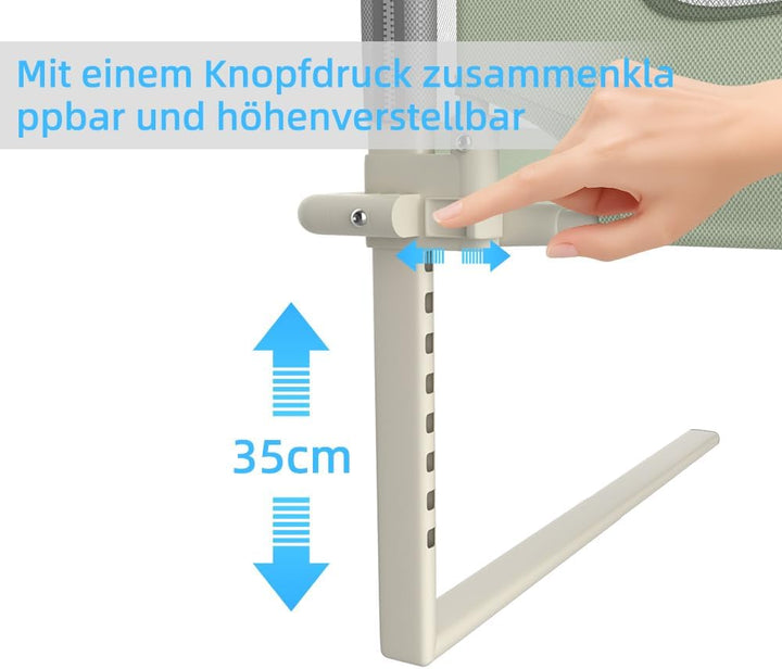 homewell Bettgitter, gemeinsames Schlafen, Bettschutzgitter Kinderbettgitter für Kinder Babybettgitt