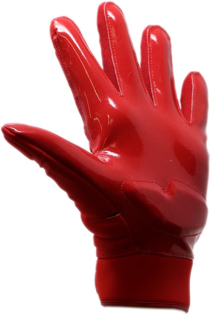 BARNETT FLG-03 Rot American Football Handschuhe Linemen Profi, OL,DL M Rot, M Rot