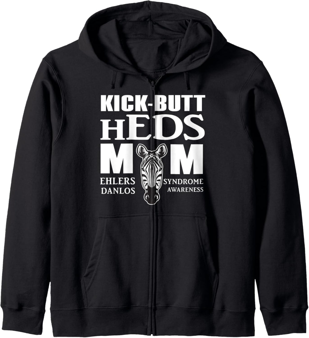 Kick Butt hEDS Mom - Ehlers Danlos Syndrome Awareness Kapuzenjacke