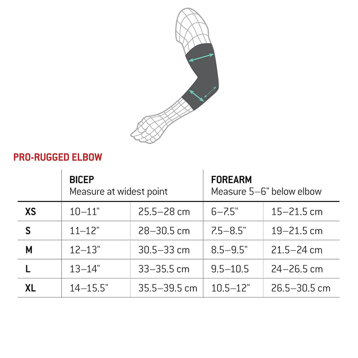 G-Form Pro-Rugged MTB Ellenbogenpads - Pads Dirt Bike Gear - Ellenbogenpads - Schwarz, Erwachsene Sm