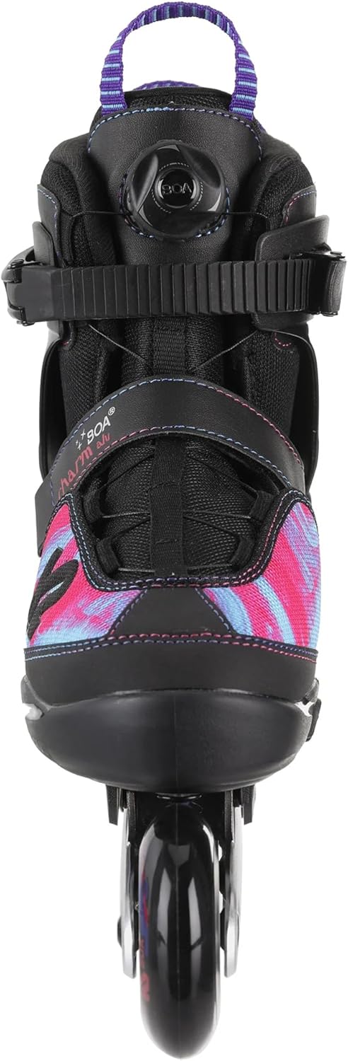 K2 Skates Mädchen Inline Skates CHARM BOA ALU, black - pink, 30F0120 black - pink M (EU: 32-37 / UK: