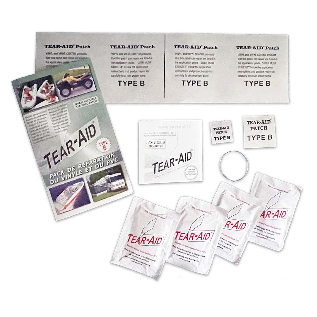 Tear-AID Reparatur-Set für Stoff Typ B für Vinyl und PVC – Sofortig, permanent, praktisch unsichtbar
