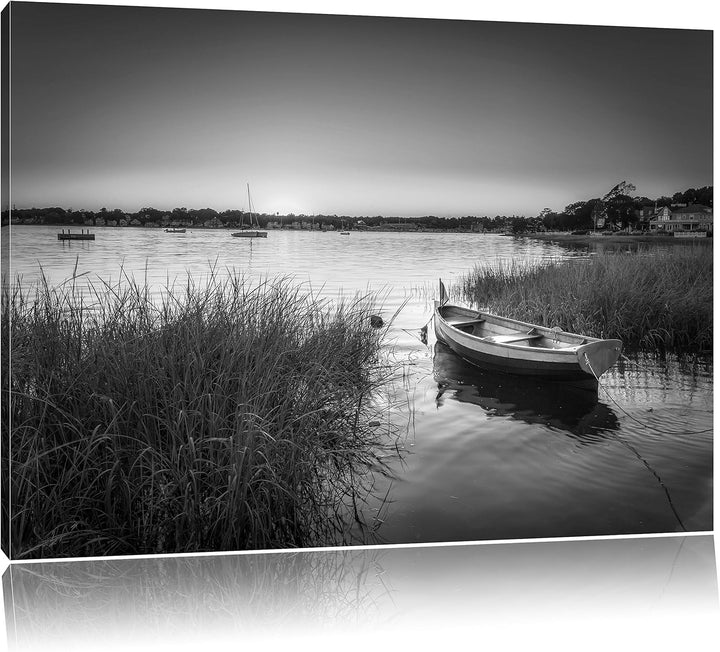 Pixxprint Segelschiffe an der Küste als Leinwandbild/Grösse: 100x70 / Wandbild/Kunstdruck/fertig bes