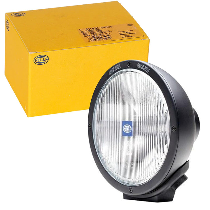 HELLA - Halogen-Fernscheinwerfer - Rallye 4000 Metal - 12V - rund - geschraubt - Flutlicht-Streusche