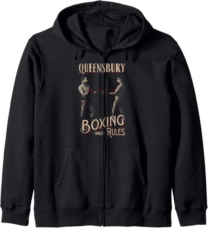 Queensbury Boxing Rules: Retro Vintage Boxing Kapuzenjacke