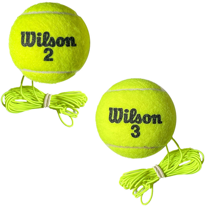 MOVEMATE® 2er Set Wilson Ball mit Schnur | Ersatzball | Tennis Padel Trainer, Tennis