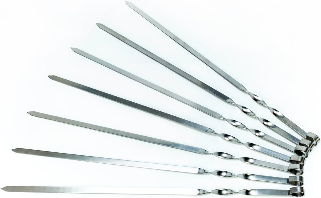 Mangal Spiessaufsatz 400x350mm,BBQ,Kebabgrill,Spiessgrill,Grillset mit 7 Spiessen