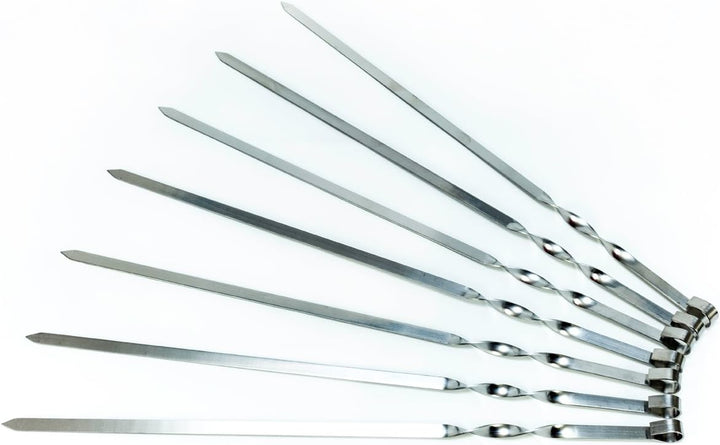 Mangal Spiessaufsatz 400x350mm,BBQ,Kebabgrill,Spiessgrill,Grillset mit 7 Spiessen