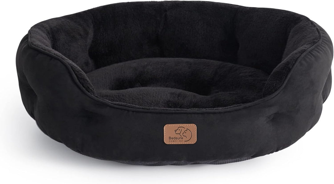 BEDSURE Katzenbett waschbar Katzen Bettchen - 51x48x15cm Katzenbett mit zweiseitig Innenkissen Katze