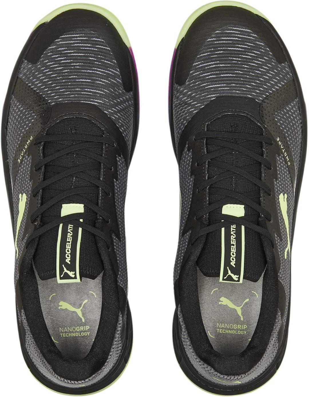 PUMA Unisex Accelerate Turbo Nitro Ii Hallenturnschuh, Puma Black Fizzy Light Ocean Dive Festival Fu