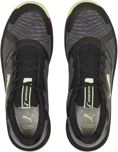 PUMA Unisex Accelerate Turbo Nitro Ii Hallenturnschuh 38 EU Puma Black Fizzy Light Ocean Dive Festiv