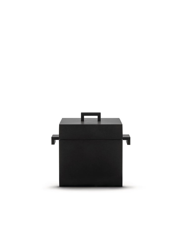 Alessi AR03 Cocotte aus Gussaluminium mit Antihaftbeschichtung, schwarz. Magnetboden aus Stahl für I