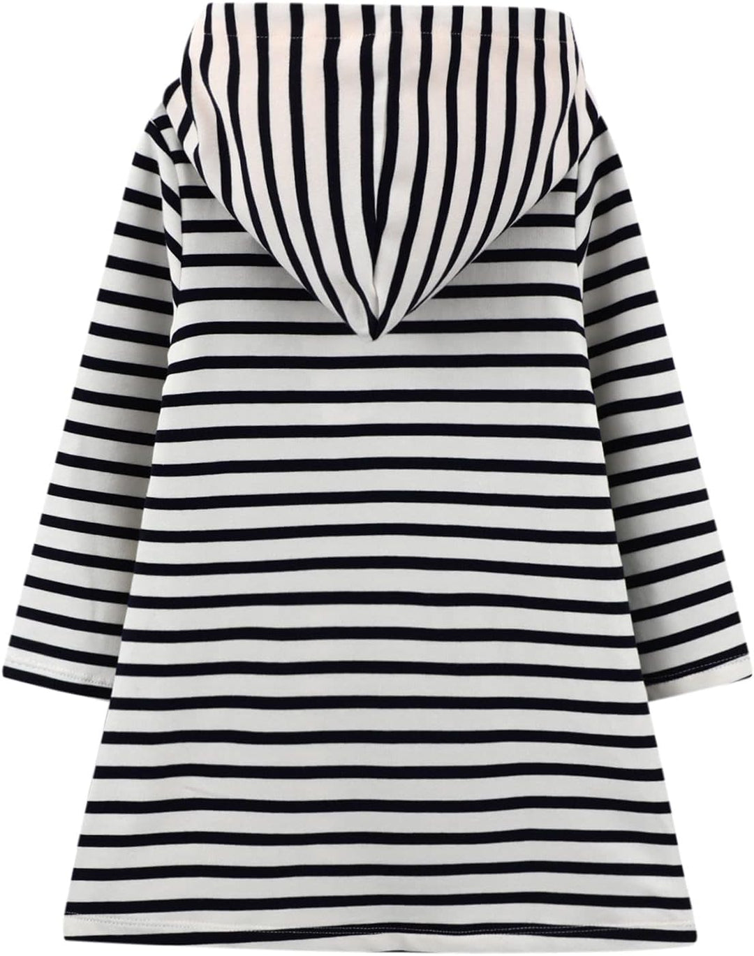 JinBei Mädchen Kapuzenkleid Langarm Kapuzenpullover Baumwolle Pullover Hoodie Sweatshirt Kleid Freiz
