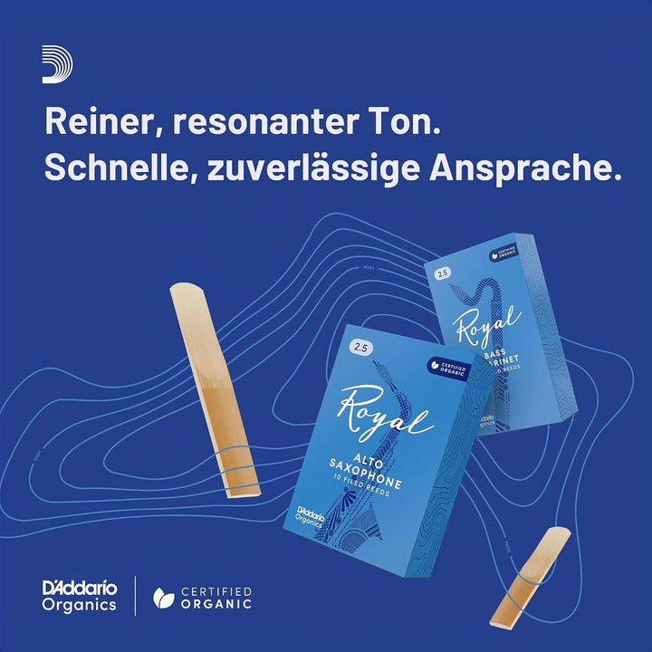 Royal by D'Addario Blätter für Altsaxophon, Stärke 2,0, 25 Stück Strength 2.0 25 Stück Single, Stren