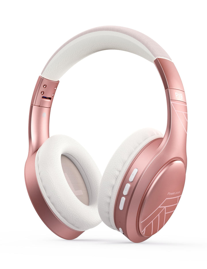 PowerLocus Bluetooth Kopfhörer Over Ear, Kopfhörer Kabellos mit 3-EQ modi, 60std. Spielzeit, Hi-Fi-S