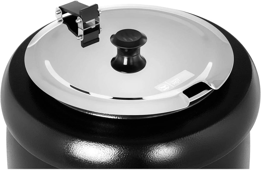 Royal Catering RCST-10BB Elektrischer Suppentopf 10 L Suppenkessel (400 W, schwarz)