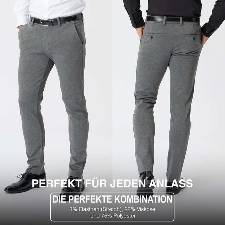 Performance Pants Herren - Stilvolle Slim Fit Herren Hosen Stretch - Hosen Herren Stretch - Angenehm