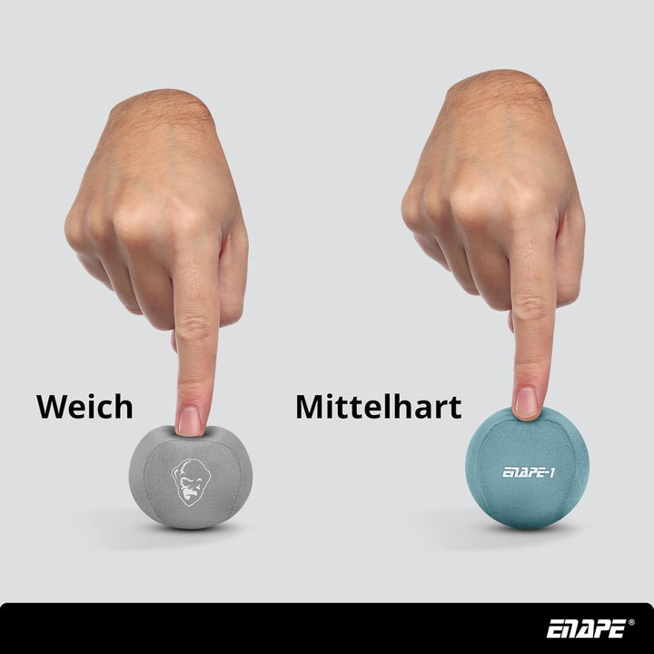 2er Set Anti-Stressbälle für Erwachsene – Handtrainer mit 2 Widerständen für Stressabbau, Fingertrai