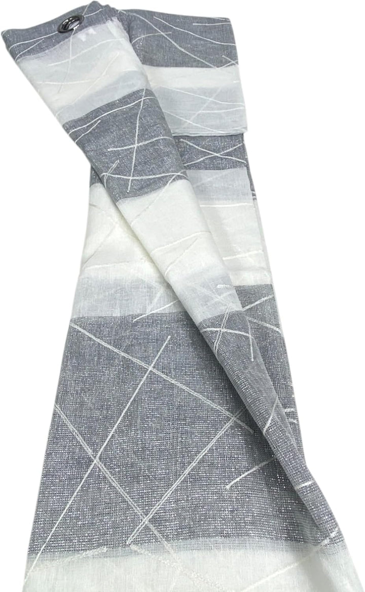 tex Family Vorhang Yara cm 140 x 300 verpackt (grau), Grau