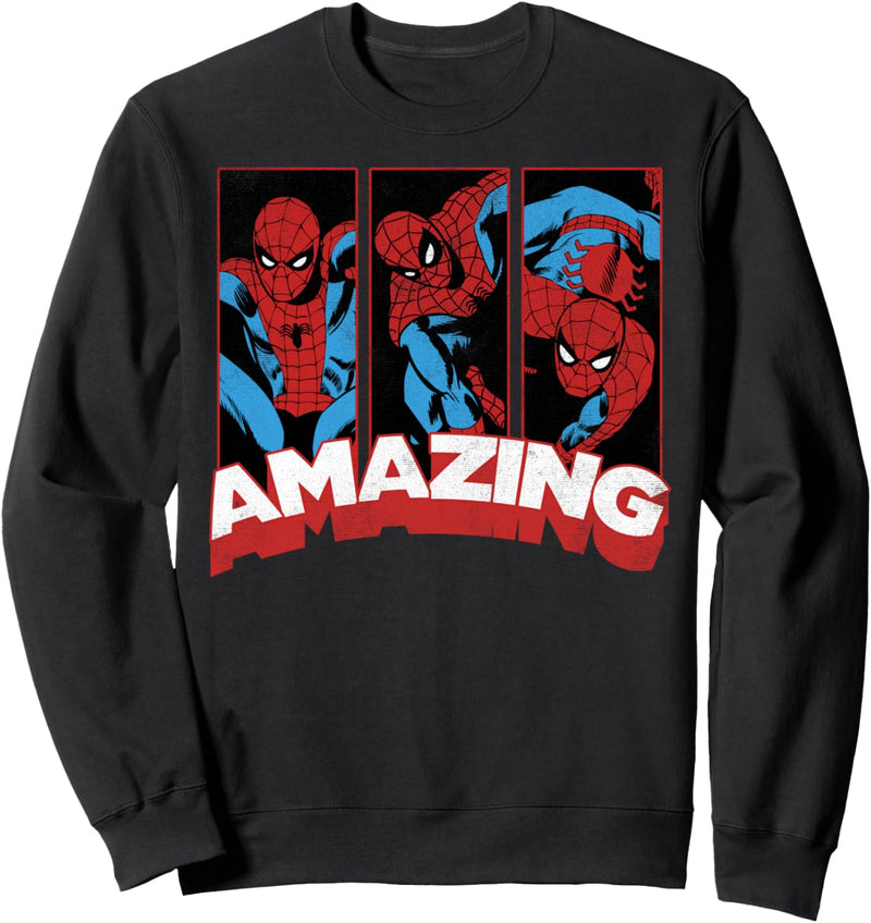 Marvel Spider Man Amazing Comic Poses Sweatshirt