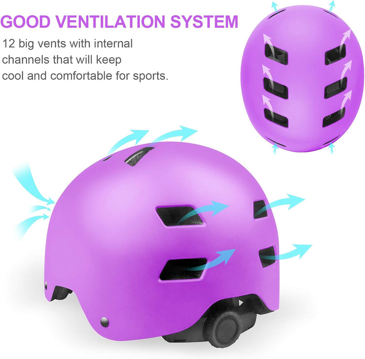 KORIMEFA Kinder Fahrradhelm Kinderhelm Radhelm Sporthelm CE-Zertifizierung für Fahrrad Skateboard Sc