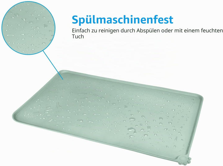 AUDWUD Silikon wasserdicht Hund und Katze Haustier Fütterung Matte,Anti-Rutsch-Tiernapf Matte,Hausti