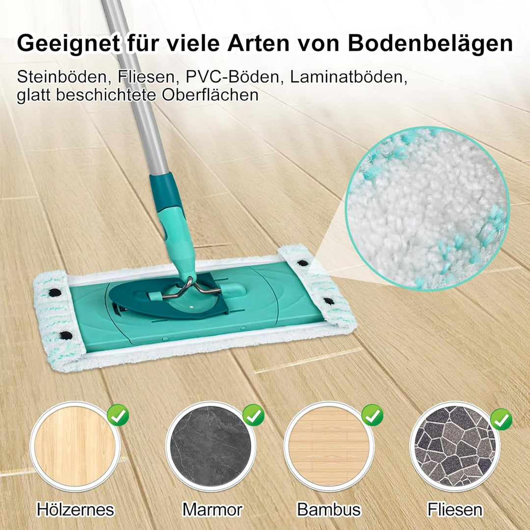 Wischmopp Bezug für Leifheit Combi/Clean Twist M Micro Duo Bodenwischer Ersatzbezug Wischbezug Ersat