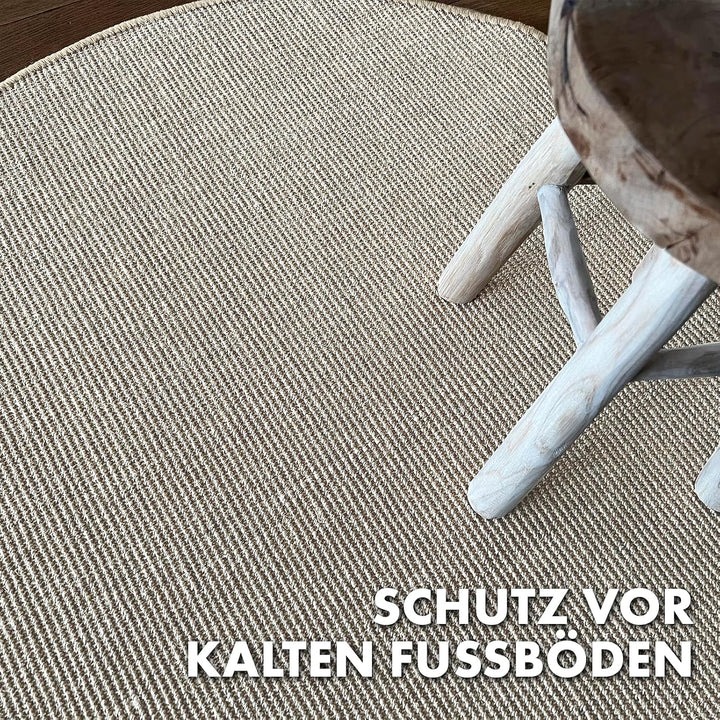 casa pura Katzen Kratzmatte rund 120cm Ø aus Natur Sisal Kratzteppich Kratzmöglichkeiten für Katzen