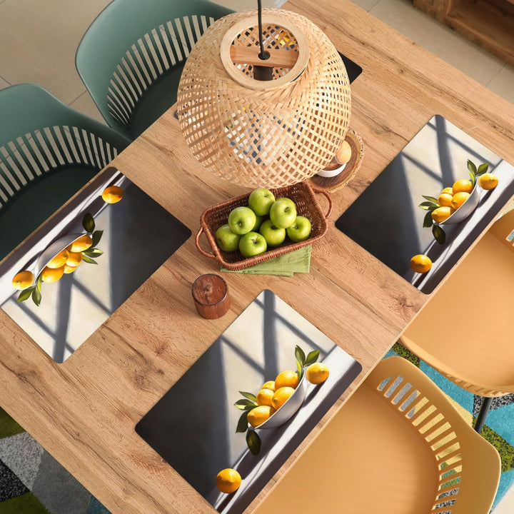 KitchenYeah© Platzsets Abwaschbar 6-Teilig 45x30 cm Tischsets Platzdeckchen Platzset Unterlage Tisch