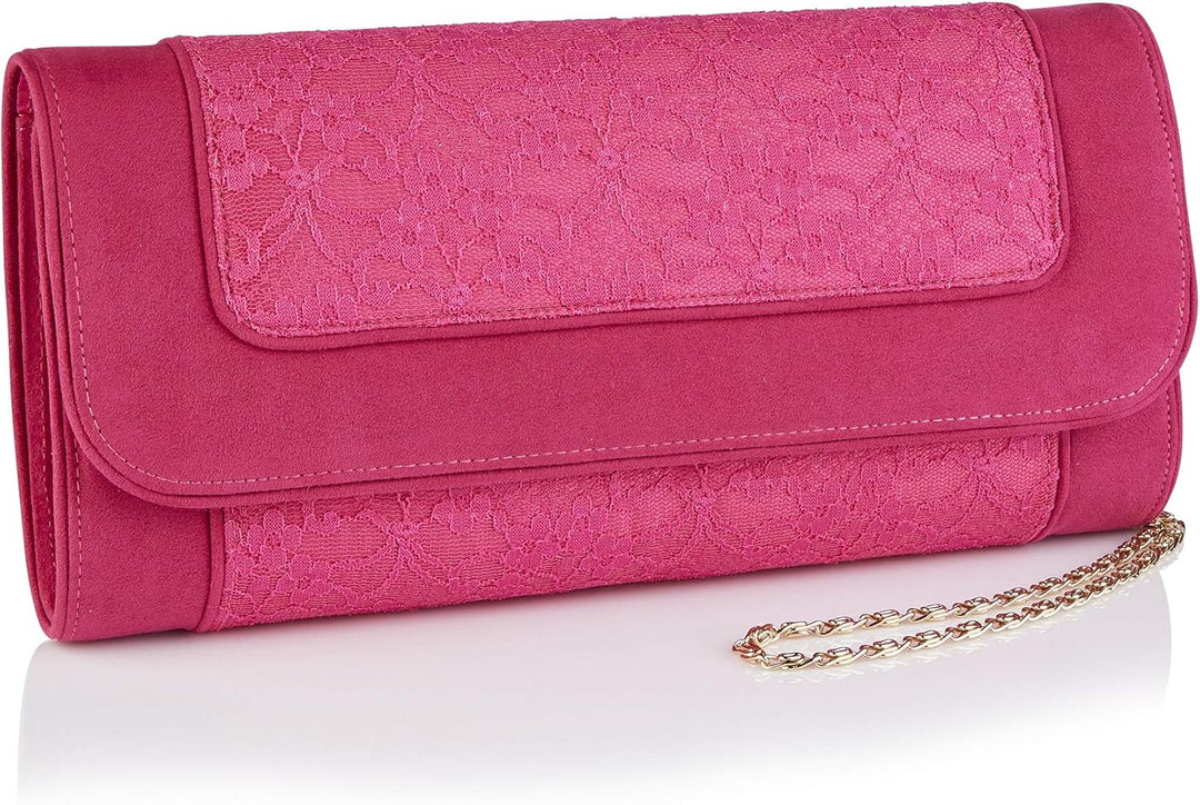 Ruby Shoo Damen Tirana Clutch Handtasche 50216 S Fuchsia, S Fuchsia