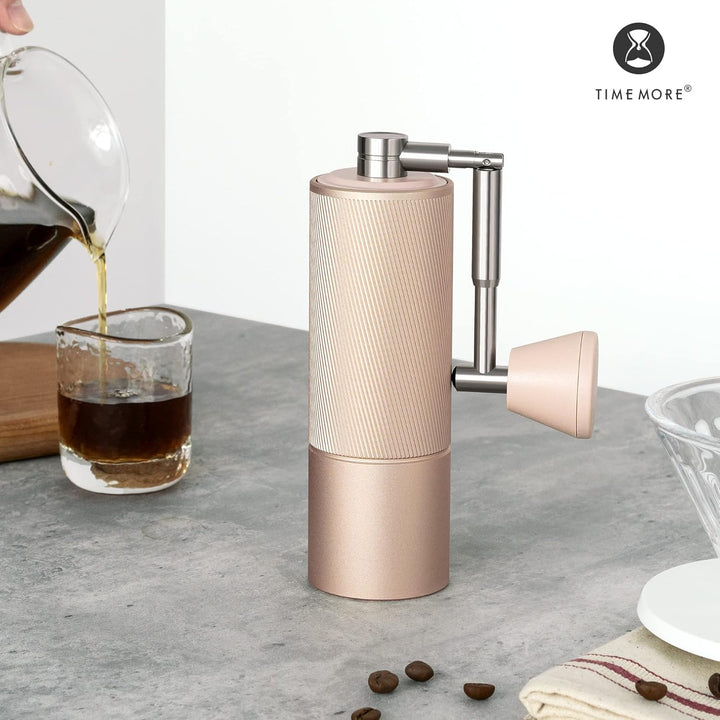 TIMEMORE Chestnut C2 FOLD Kaffeemühle Manuelle, Edelstahl Kaffeemühle mit kegelförmigem Mahlwerk, Ha