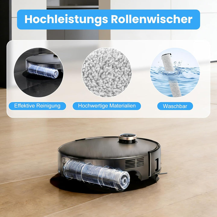 22 Stück Zubehör Set für Mova Z60 Ultra Roller Complete Saugroboter, Ersatzteile mit 2 Hauptbürste,