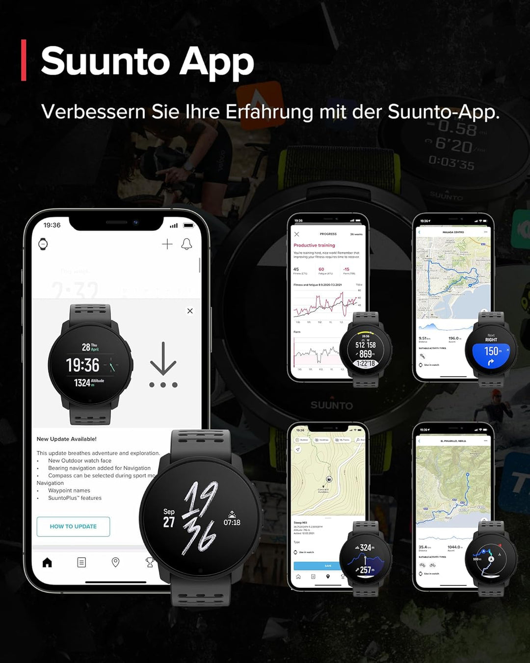 SUUNTO 9 Peak Multisport Uhr - Robust Outdoor Smartwatch, Saphirglas Bildschirm & 100m Wasserdicht,
