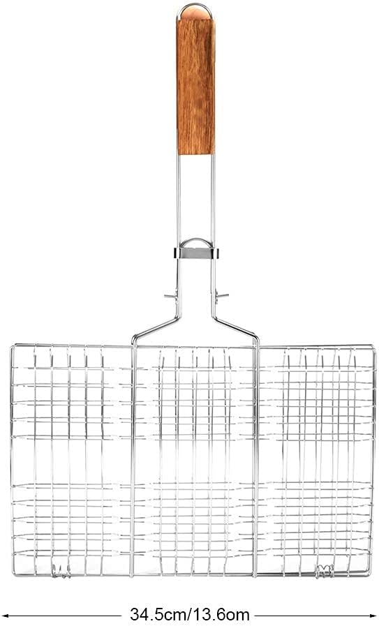Tyenaza Edelstahl Grillnetz, Grillnetz Grillkorb BBQ Maschendrahtgrill, Metallnetz Professioneller G