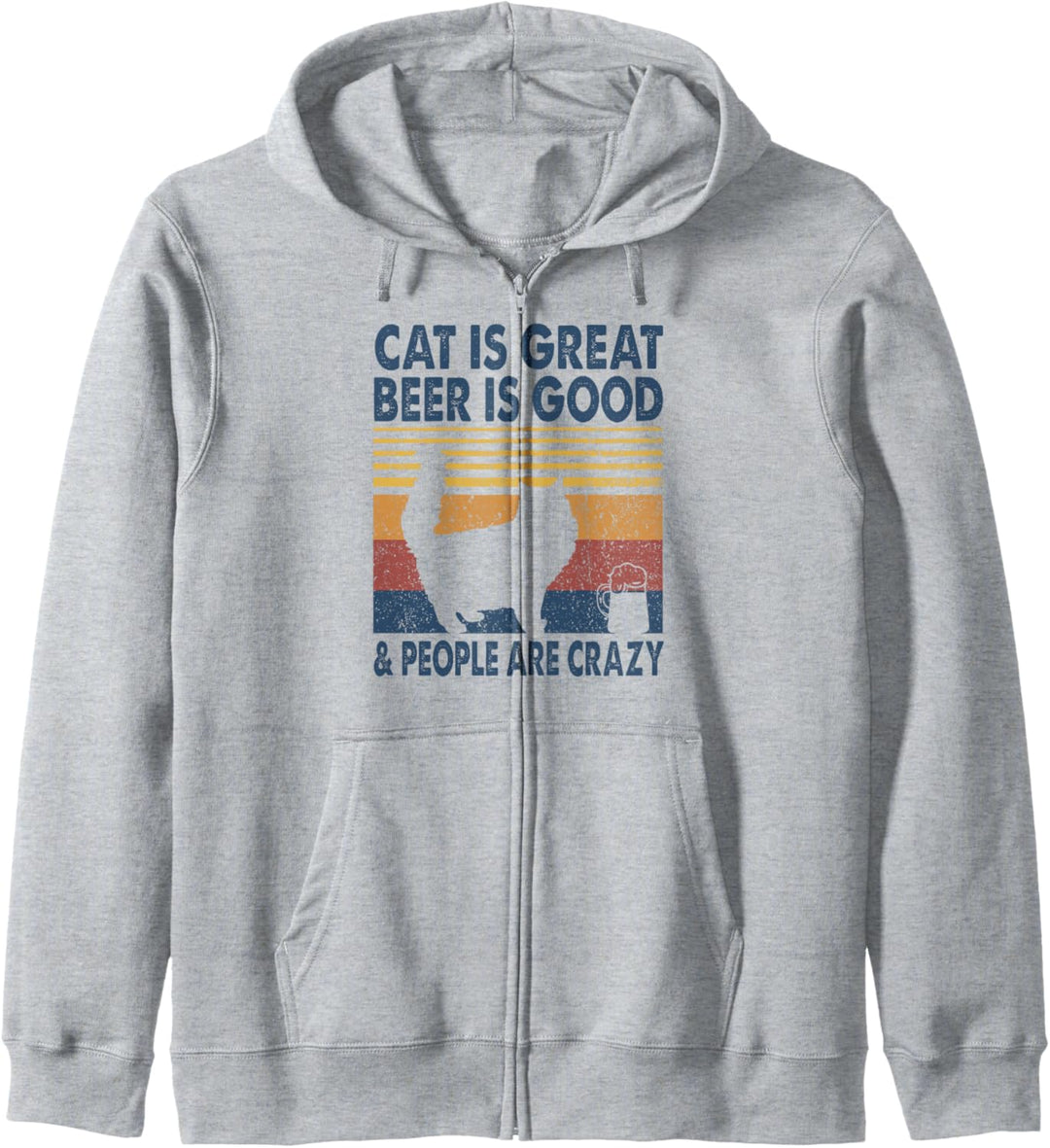 Katze ist grossartig Bier ist gut & Leute sind verrückte Perserkatze Kapuzenjacke