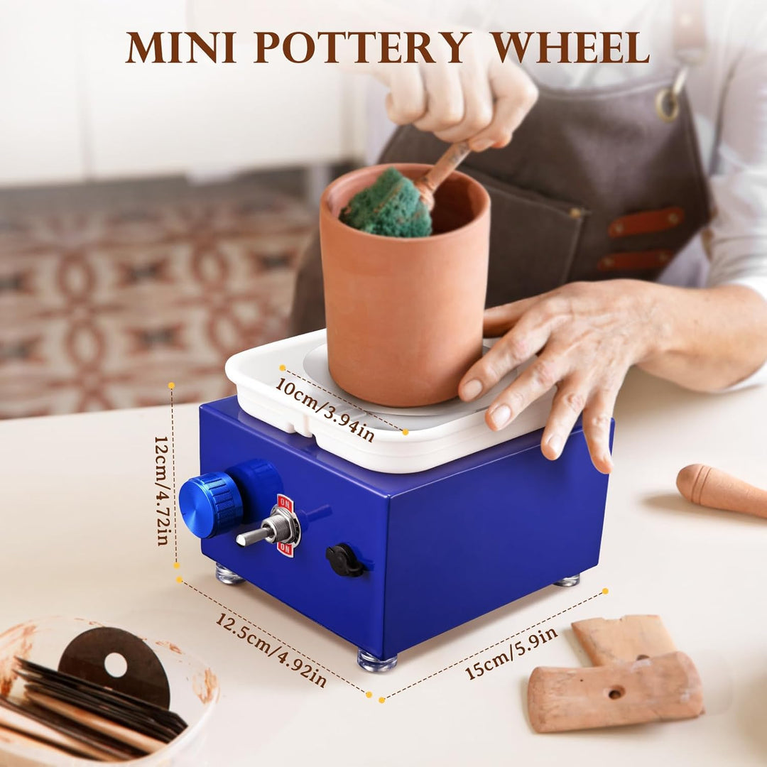 Töpferscheibe, Kooeuru Töpferscheibe Elektrisch 2000 U/min Einstellbare Geschwindigkeit, Pottery Whe