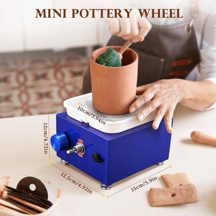 Töpferscheibe, Kooeuru Töpferscheibe Elektrisch 2000 U/min Einstellbare Geschwindigkeit, Pottery Whe