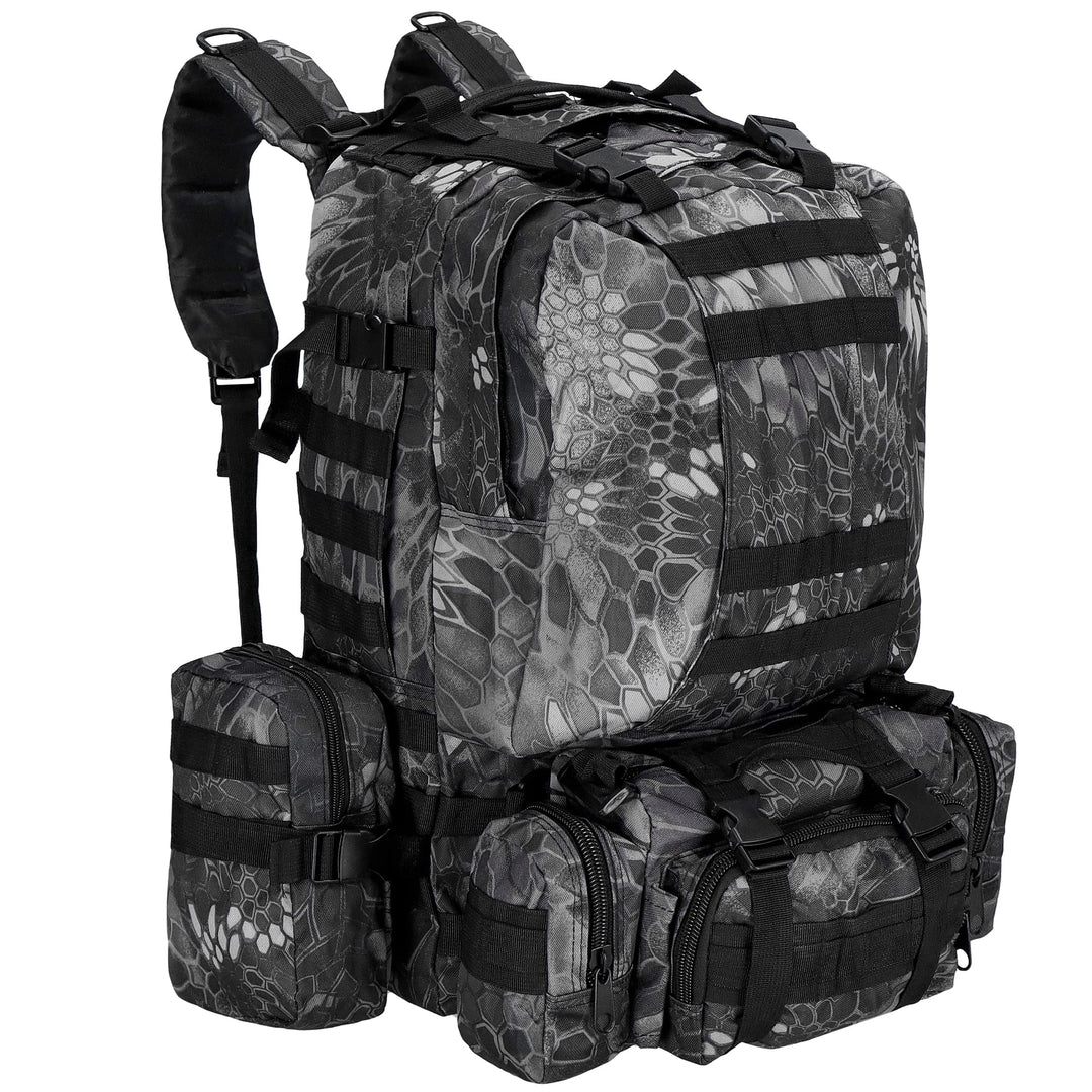SPRINGOS Rucksack Cityrucksack Outdoor-Rucksack Trekkingrucksack Camping Reissverschlusstaschen Grau