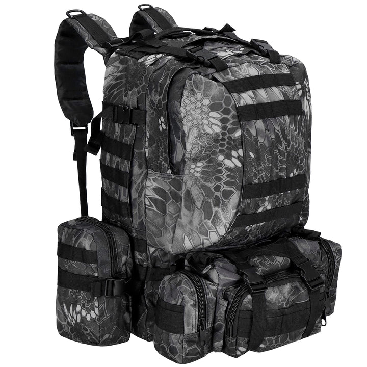 SPRINGOS Rucksack Cityrucksack Outdoor-Rucksack Trekkingrucksack Camping Reissverschlusstaschen Grau