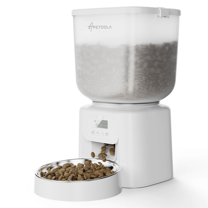 Automatischer Futterspender für Hunde, 5 l, zeitgesteuert, programmierbar, 1–6 Mahlzeiten für Katzen