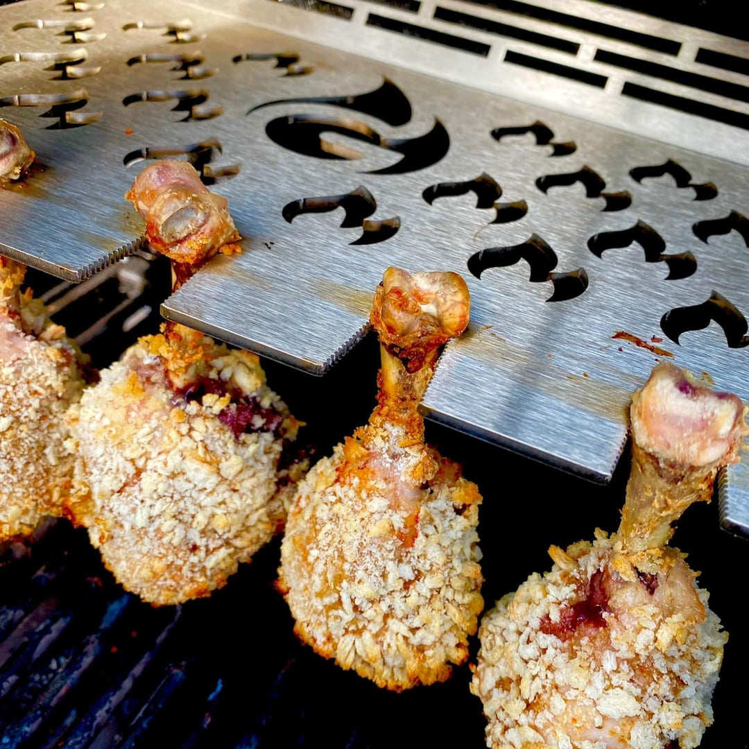 Grillrost.com Das Original Edelstahl Multistation | Warmhalterost für Broil King Imperial 690 / 690X