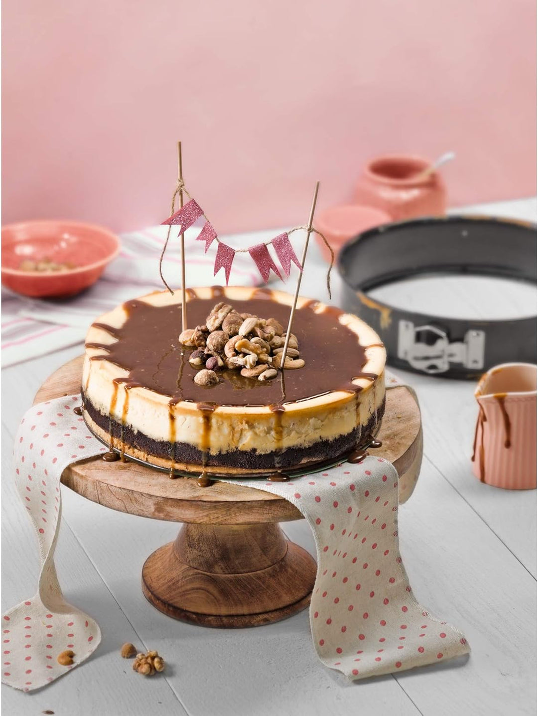 ORIGINAL KAISER Inspiration Tarteform mit Hebeboden Glas 28 cm &amp; Inspiration Springform Glasboden 26