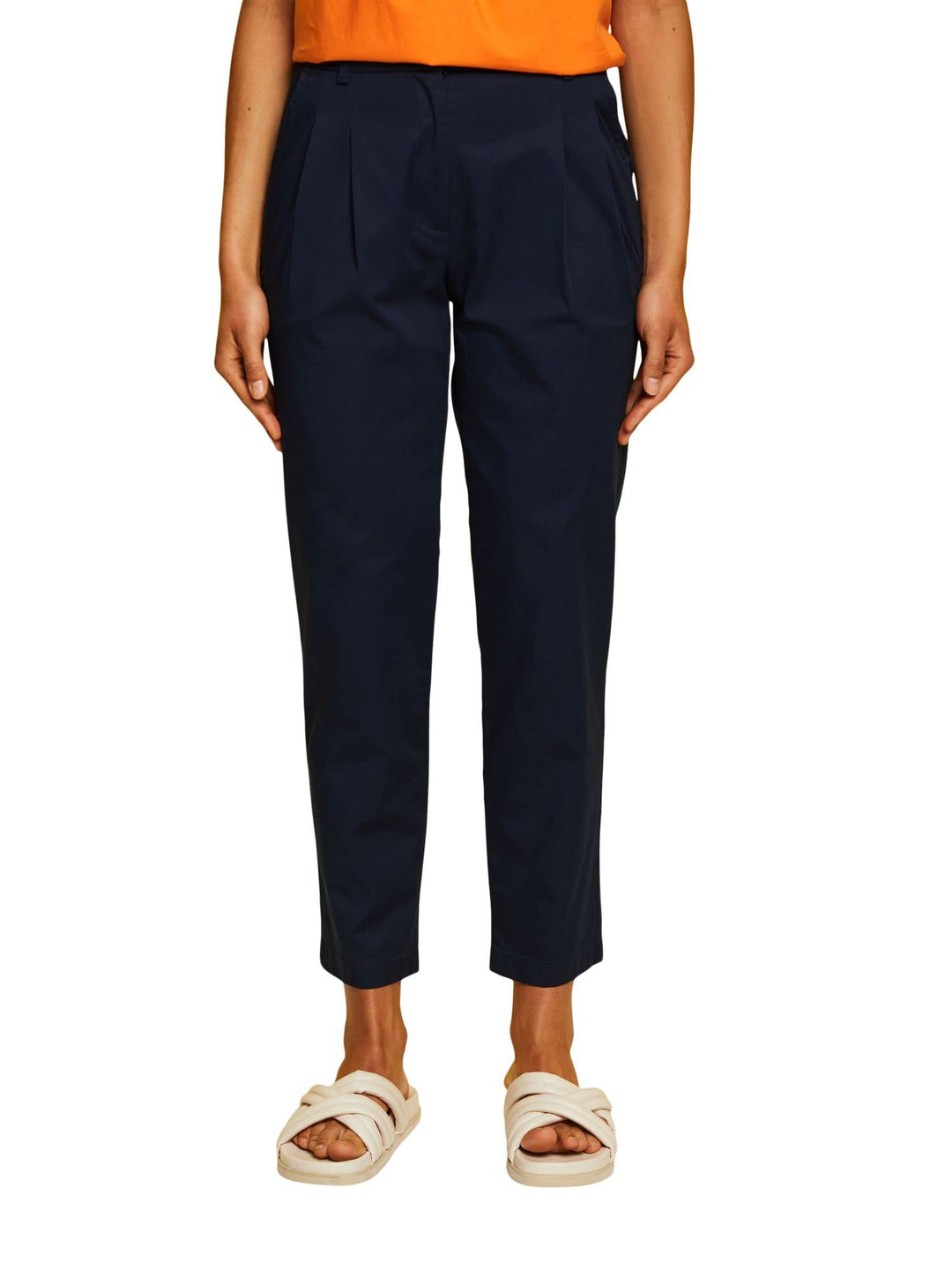 ESPRIT Damen Hose 34 400/Navy, 34 400/Navy