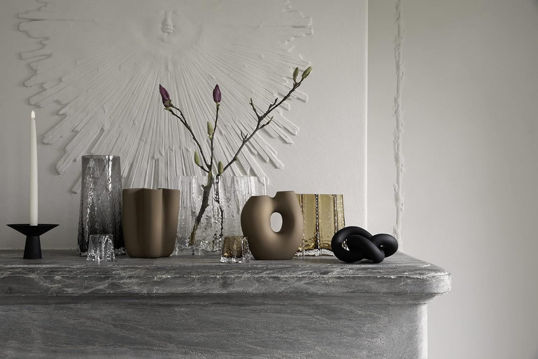 Cooee Design Tulipa Vase 20cm Hazelnut, Keramik, Tulpenvase, Haselnussfarbe W: 12, L: 12, H: 20 CM H