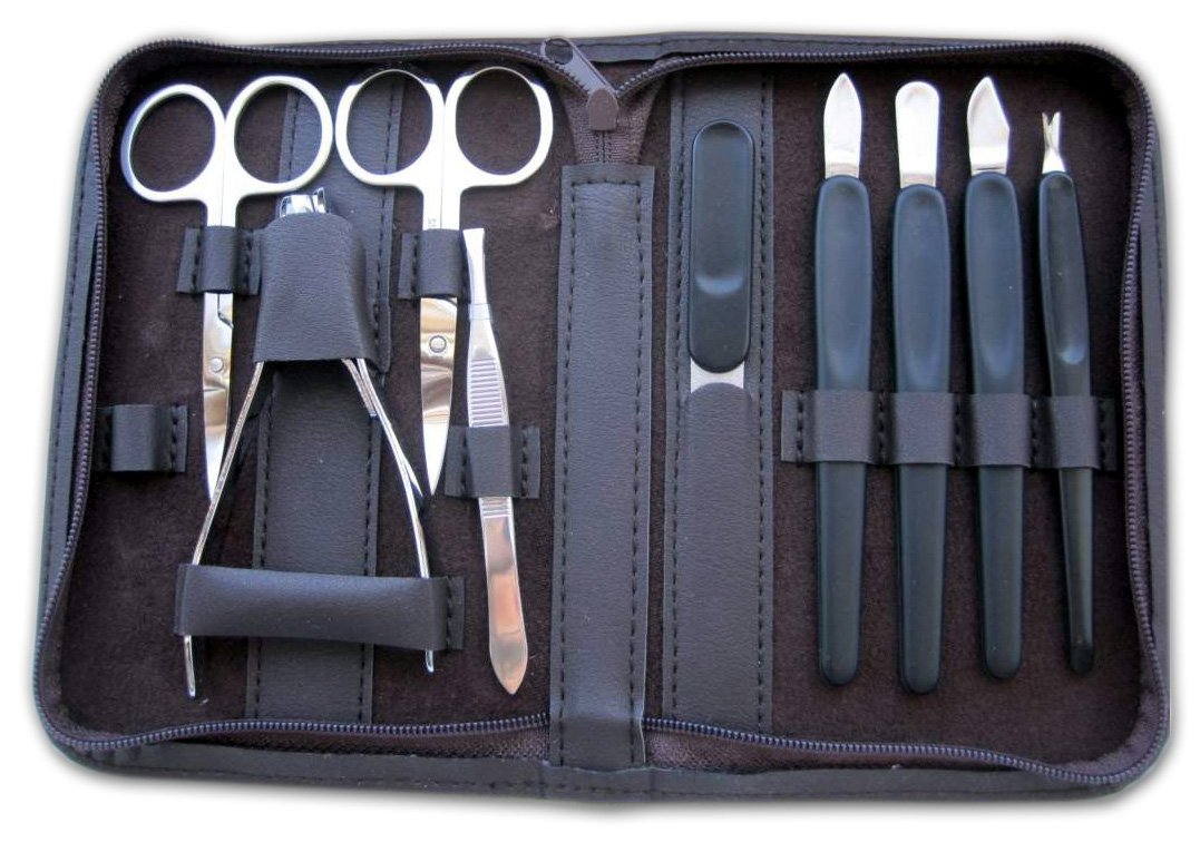 Clauss Maniküre Etui, dunkelbraun, Dunkelbraun