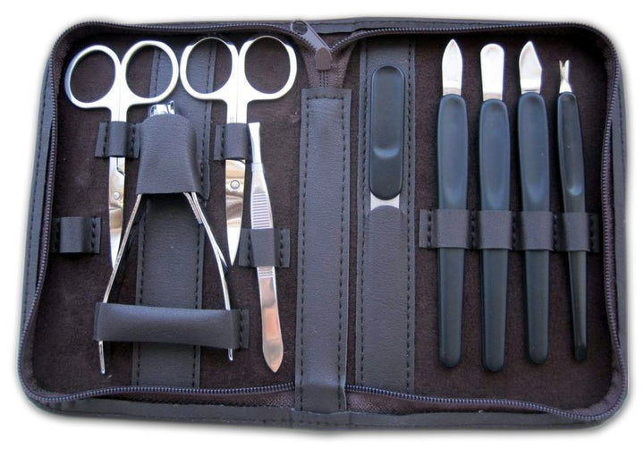 Clauss Maniküre Etui, dunkelbraun, Dunkelbraun
