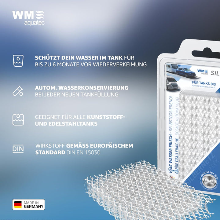 WM aquatec – Hygiene-Trio für Frischwassersysteme bis 60L Tankgrösse – Wasserhygiene für Wohnmobile,