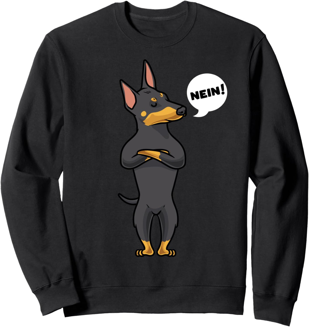 Sturer Manchester Terrier Hund lustig Hundefan Sweatshirt