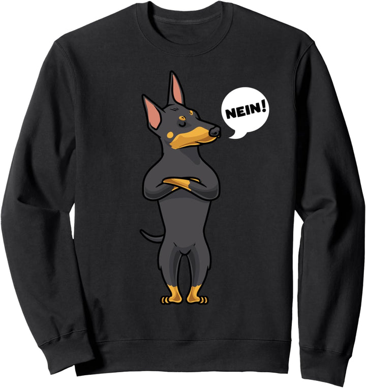 Sturer Manchester Terrier Hund lustig Hundefan Sweatshirt