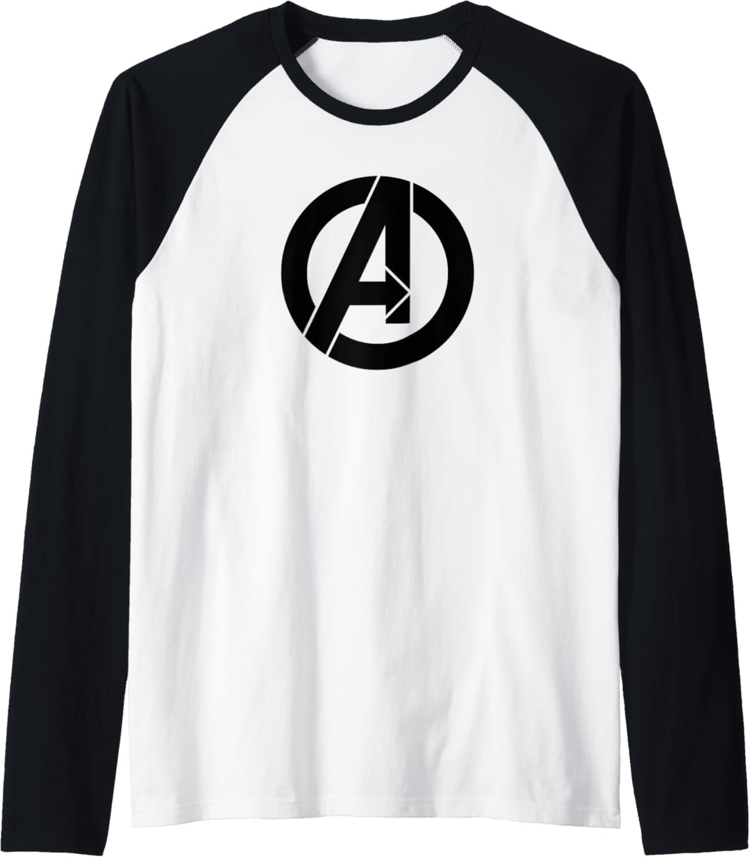 Marvel Avengers Black A Logo Raglan